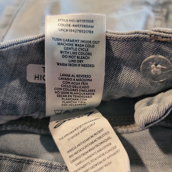 Seven7 Women's Tummyless High Rise Slimming Skinny Jeans sz 8  light wash denim - Picture 12 of 12